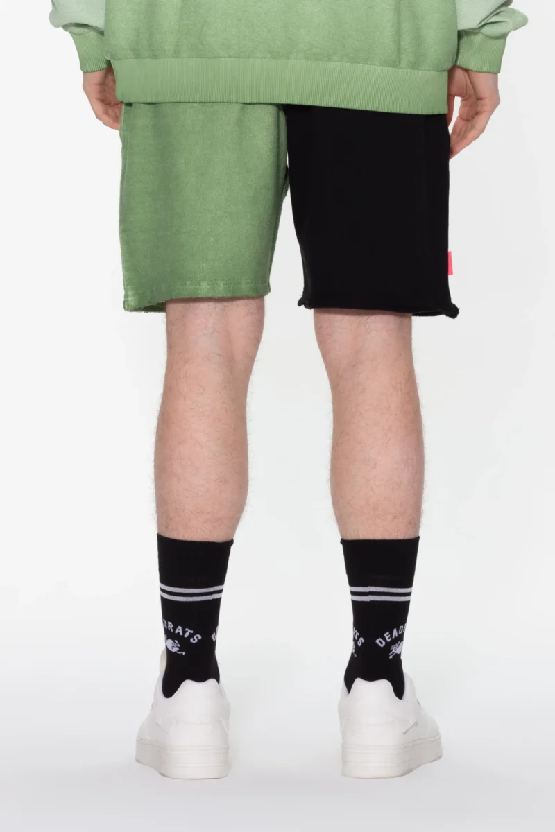 Sweatshorts - schwarz/grün – Bild 2