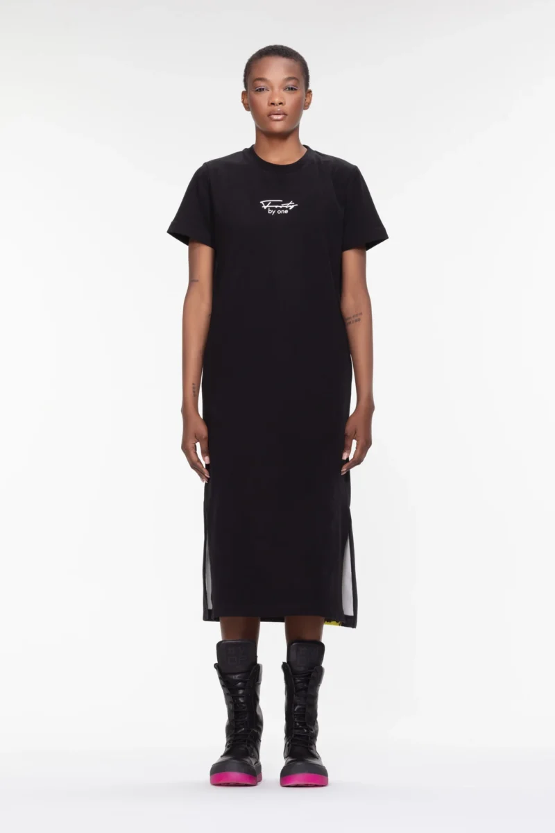 T-Shirt Kleid - schwarz