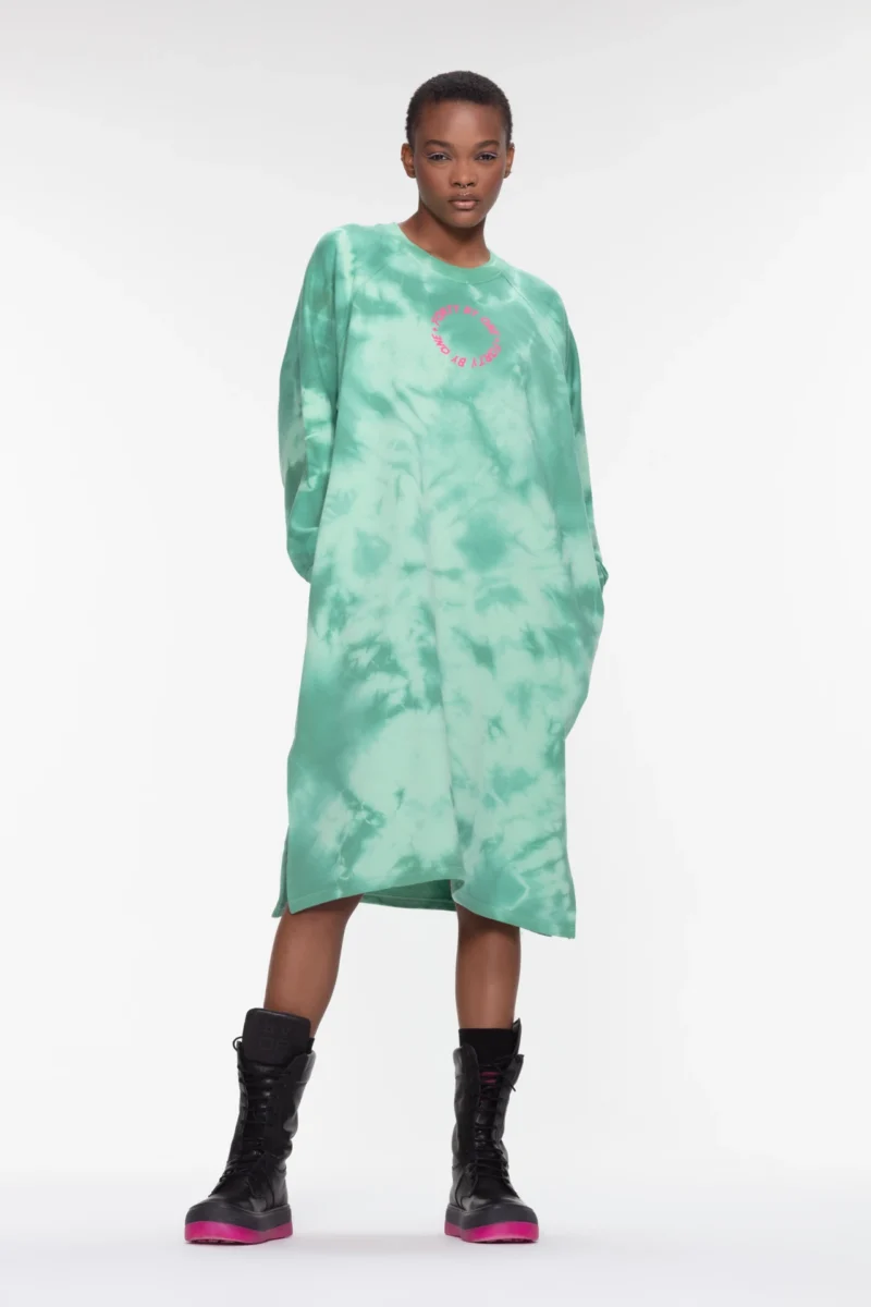 Sweatkleid - grün – Bild 4