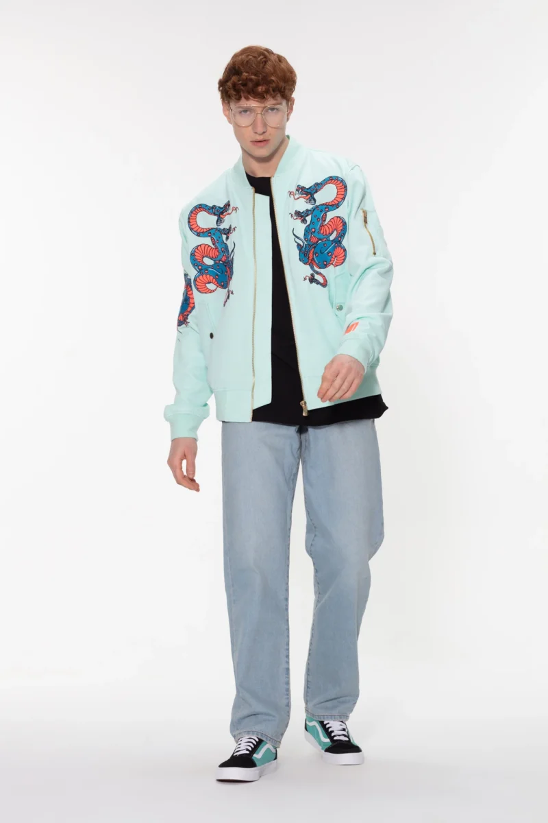 Bomberjacket - sky blue – Bild 4