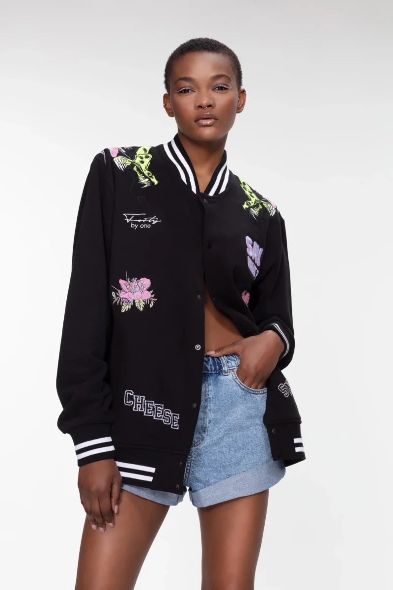 Collegejacket - schwarz – Bild 4