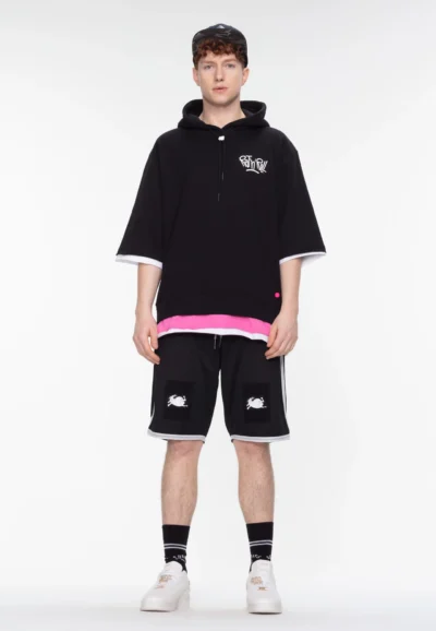 Layered Hoodie - ¾ Arm