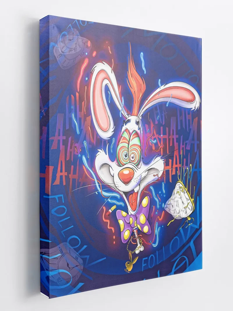 Wandbild weißes Kaninchen