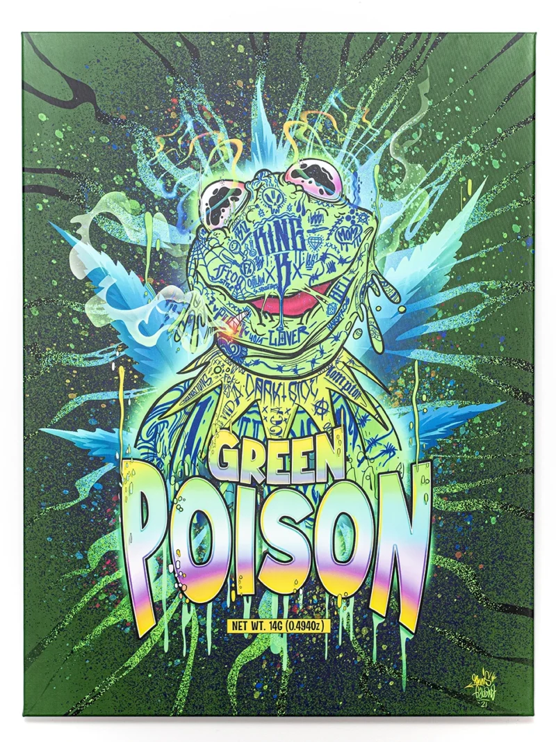 Wandbild Green Poison – Bild 2